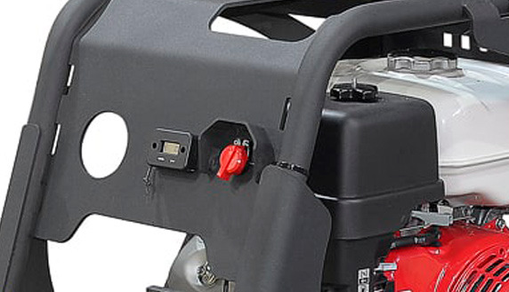 Виброплиты оборудованы счетчиком моточасов/тахометром